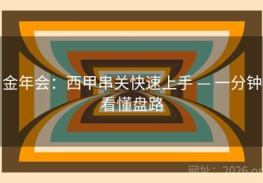金年会：西甲串关快速上手 — 一分钟看懂盘路