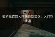爱游戏官网×法网特别策划：入门到精通