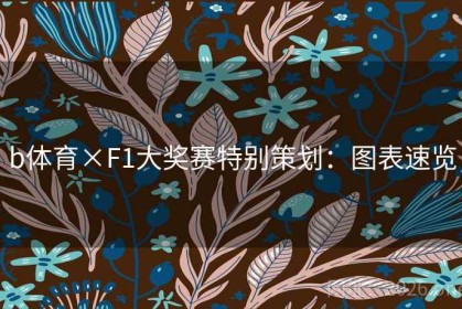 b体育×F1大奖赛特别策划：图表速览