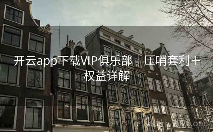 开云app下载VIP俱乐部|压哨套利+权益详解 开云app下载VIP俱乐部|压哨套利+权益详解